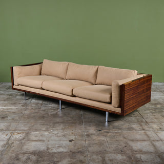 Milo Baughman Rosewood Case Sofa for Thayer Coggin