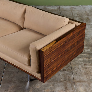 Milo Baughman Rosewood Case Sofa for Thayer Coggin