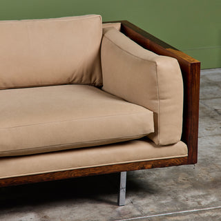 Milo Baughman Rosewood Case Sofa for Thayer Coggin