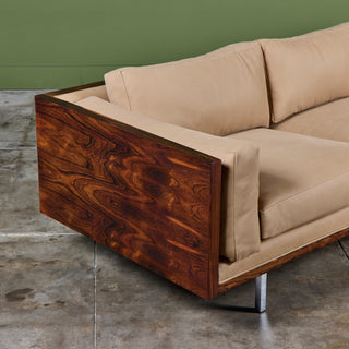 Milo Baughman Rosewood Case Sofa for Thayer Coggin