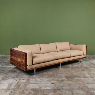 Milo Baughman Rosewood Case Sofa for Thayer Coggin