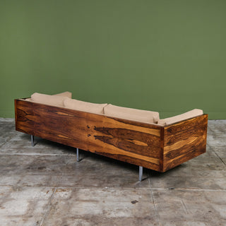 Milo Baughman Rosewood Case Sofa for Thayer Coggin