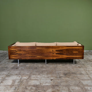 Milo Baughman Rosewood Case Sofa for Thayer Coggin