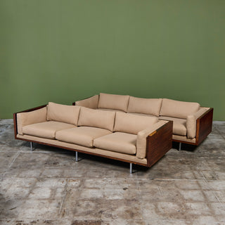 Milo Baughman Rosewood Case Sofa for Thayer Coggin