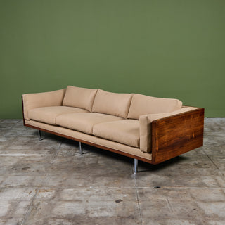 Milo Baughman Rosewood Case Sofa for Thayer Coggin