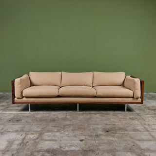 Milo Baughman Rosewood Case Sofa for Thayer Coggin
