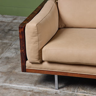 Milo Baughman Rosewood Case Sofa for Thayer Coggin