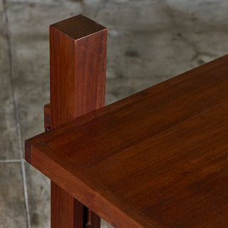 Teak Dining Table with Extended Legs by Mini Boga for Taaru