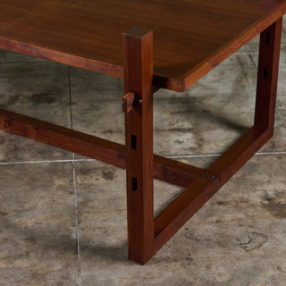 Teak Dining Table with Extended Legs by Mini Boga for Taaru