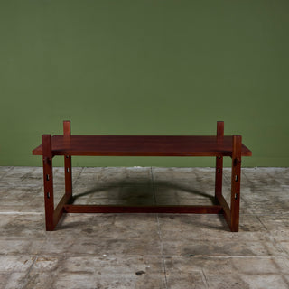 Teak Dining Table with Extended Legs by Mini Boga for Taaru