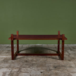 Teak Dining Table with Extended Legs by Mini Boga for Taaru