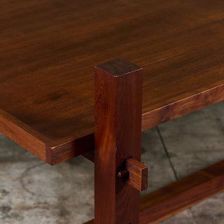 Teak Dining Table with Extended Legs by Mini Boga for Taaru