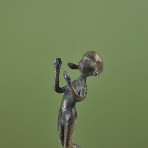 Bronze Mounted Statuette of a Girl