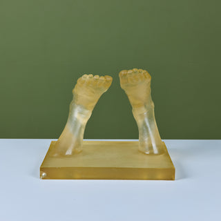 Mounted Resin Feet Sculpture