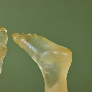 Mounted Resin Feet Sculpture