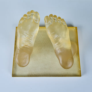 Mounted Resin Feet Sculpture