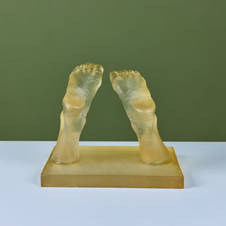 Mounted Resin Feet Sculpture
