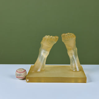 Mounted Resin Feet Sculpture