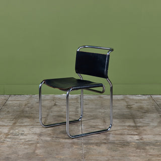 "CH66" Double-Cantilever Patinated Side Chair by Nicos Zographos