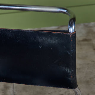 "CH66" Double-Cantilever Patinated Side Chair by Nicos Zographos