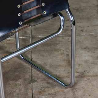 "CH66" Double-Cantilever Patinated Side Chair by Nicos Zographos