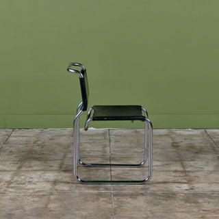 "CH66" Double-Cantilever Patinated Side Chair by Nicos Zographos