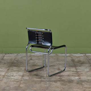 "CH66" Double-Cantilever Patinated Side Chair by Nicos Zographos