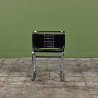 "CH66" Double-Cantilever Patinated Side Chair by Nicos Zographos