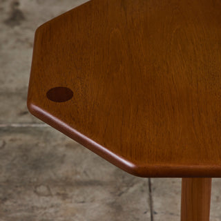 Octagonal Teak Side Table