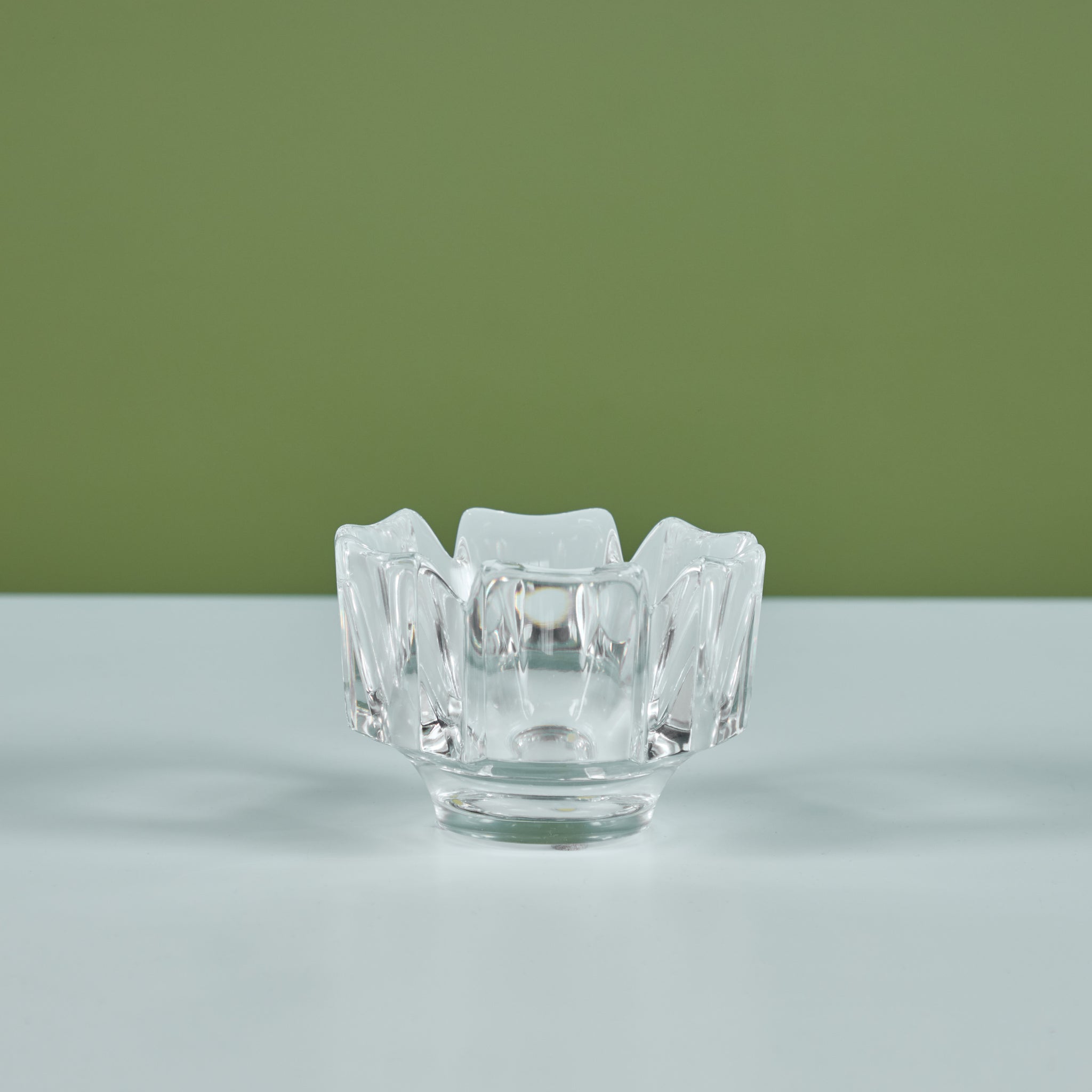 Orrefors Crystal 'Corona' Bowl by Lars Hellsten
