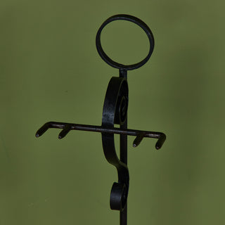 Oversized Wrought Iron Fireplace Tool Set