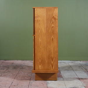 ON HOLD ** Paul Laszlo "Basket Weave" Highboy Dresser for Brown Saltman