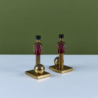 Pair of "Sentinel" Toy Soldier Bookends by Walter von Nessen for Chase USA