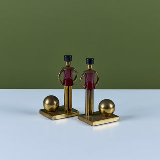Pair of "Sentinel" Toy Soldier Bookends by Walter von Nessen for Chase USA