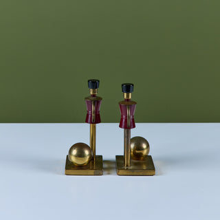 Pair of "Sentinel" Toy Soldier Bookends by Walter von Nessen for Chase USA