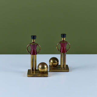 Pair of "Sentinel" Toy Soldier Bookends by Walter von Nessen for Chase USA