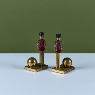 Pair of "Sentinel" Toy Soldier Bookends by Walter von Nessen for Chase USA
