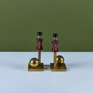 Pair of "Sentinel" Toy Soldier Bookends by Walter von Nessen for Chase USA