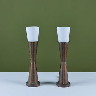 Pair of Art Deco Rosalind Style Table Lamps