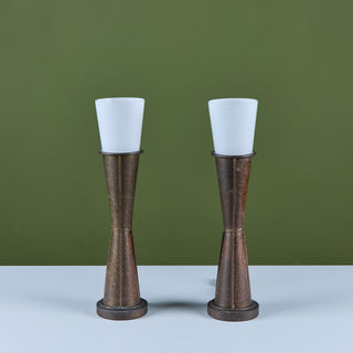 Pair of Art Deco Rosalind Style Table Lamps