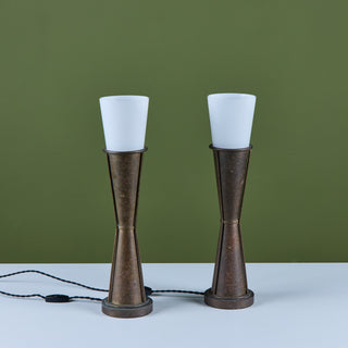Pair of Art Deco Rosalind Style Table Lamps