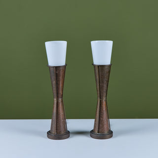 Pair of Art Deco Rosalind Style Table Lamps