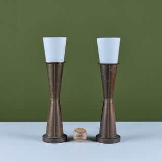 Pair of Art Deco Rosalind Style Table Lamps