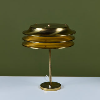 Pair of Kai Ruokonen Brass Table Lamps for Orno