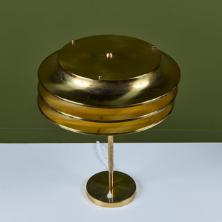 Pair of Kai Ruokonen Brass Table Lamps for Orno