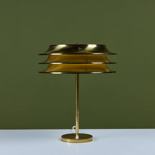 Pair of Kai Ruokonen Brass Table Lamps for Orno