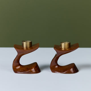 Pair of Don Shoemaker Candle Sticks
