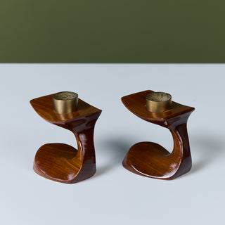 Pair of Don Shoemaker Candle Sticks