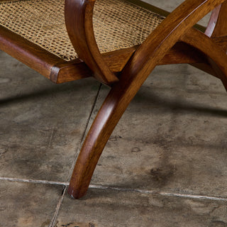 Pair of Curved Arm French Lounge Chairs