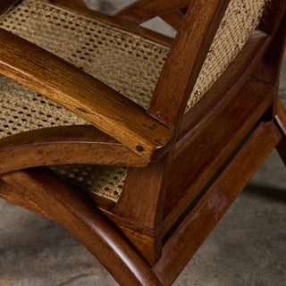 Pair of Curved Arm French Lounge Chairs